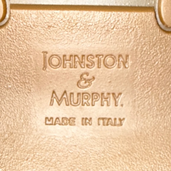 Johnston & Murphy Handcrafted in Italy Nubuck Men’s 9M Tan 11661 /l20-2493 - Picture 4 of 14